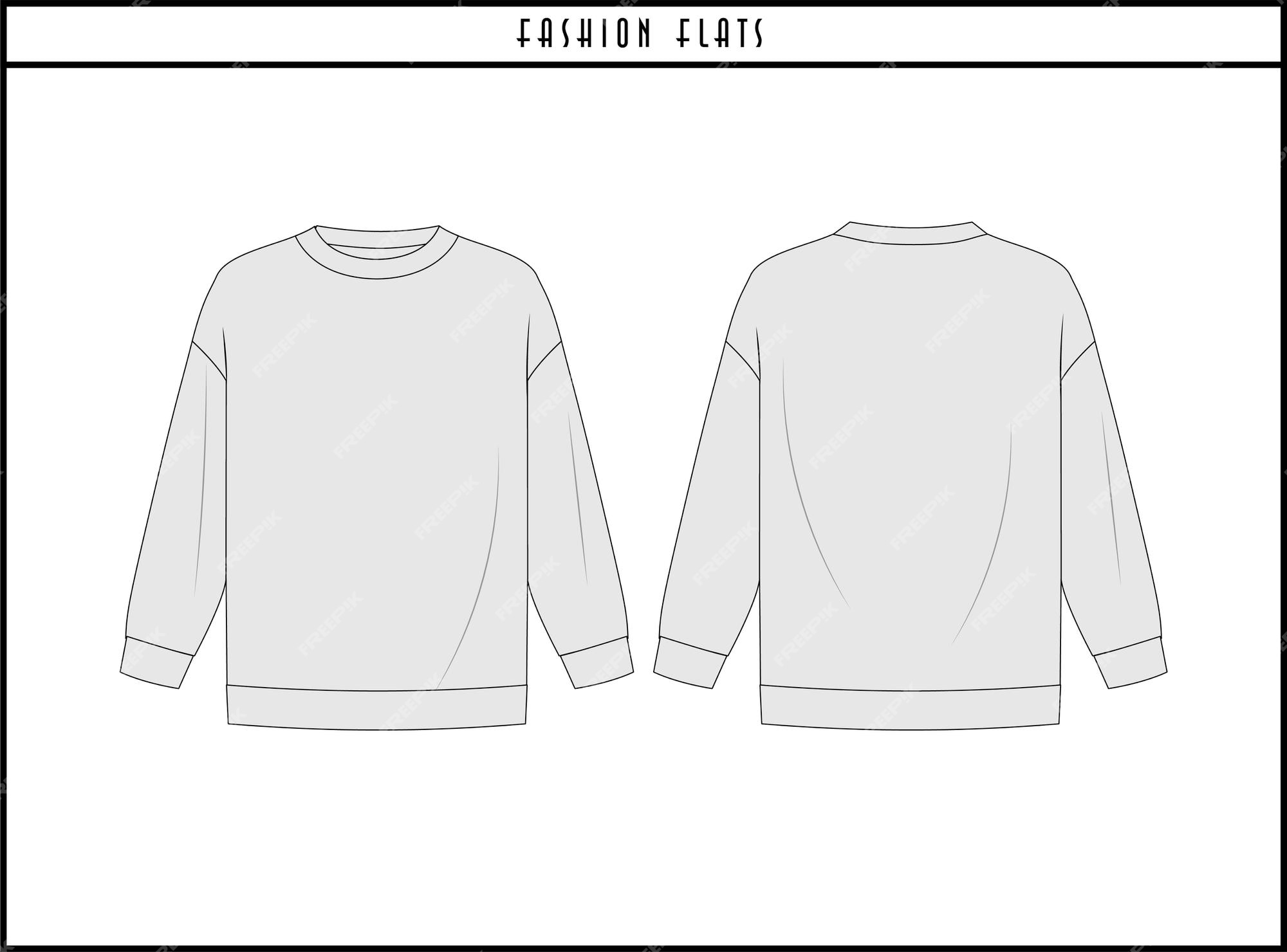 Premium Vector | Sweat shirt fashion flats