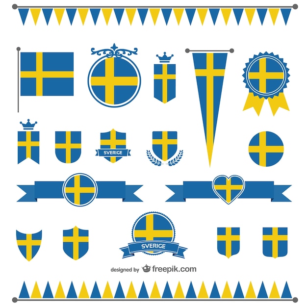 clip art flag of sweden - photo #31