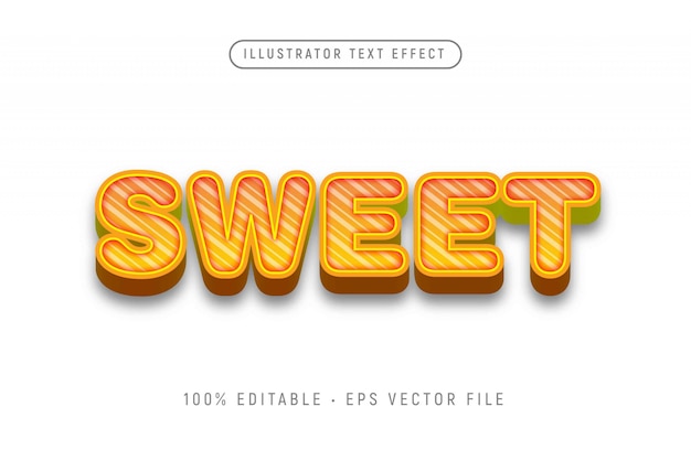 Download Free Sweet 3d Text Effect Premium Vector Use our free logo maker to create a logo and build your brand. Put your logo on business cards, promotional products, or your website for brand visibility.