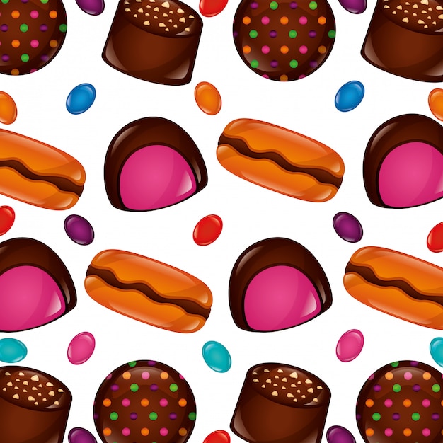 Download Sweet candy pattern Vector | Free Download