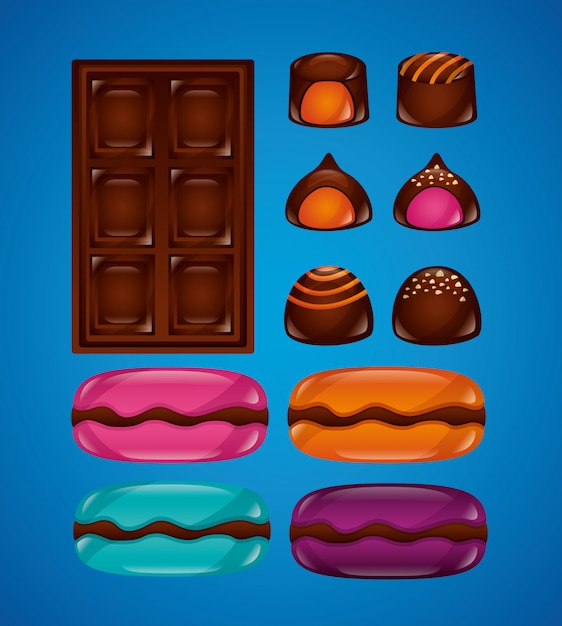 Download Sweet candy set Vector | Free Download