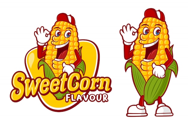  Sweet corn flavour, for logo template or description of the taste of various food products