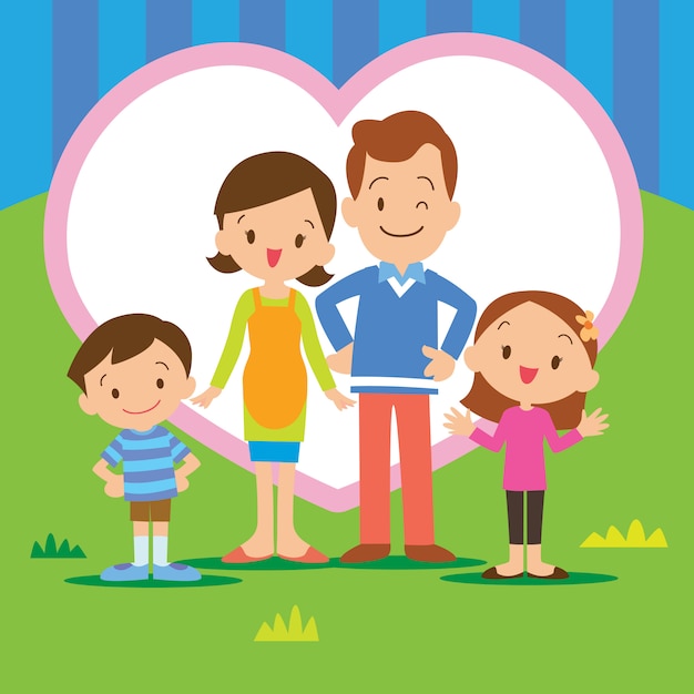 Premium Vector | Sweet home family