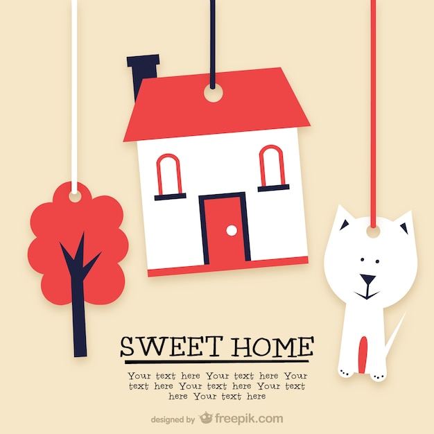 free-vector-sweet-home-template