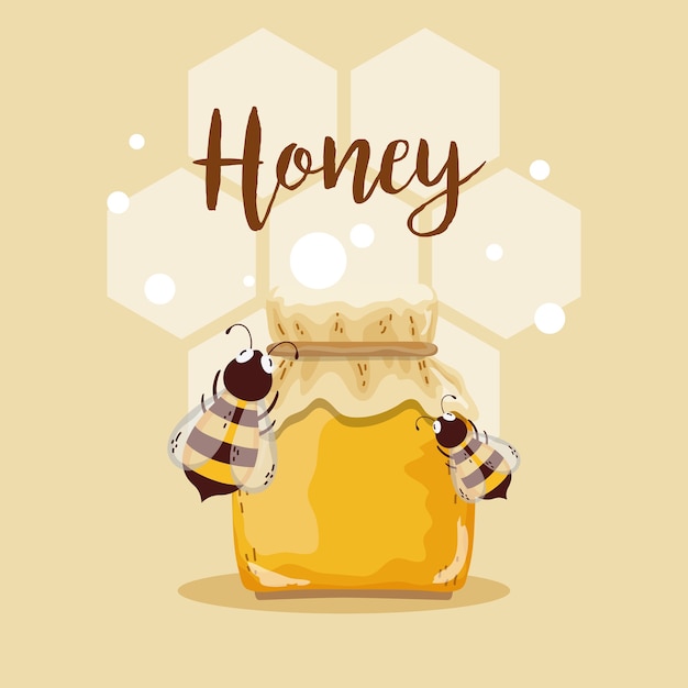 Sweet honey card Vector | Premium Download