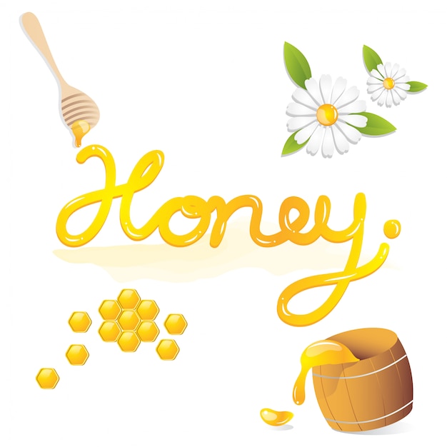Download Sweet honey natural Vector | Premium Download