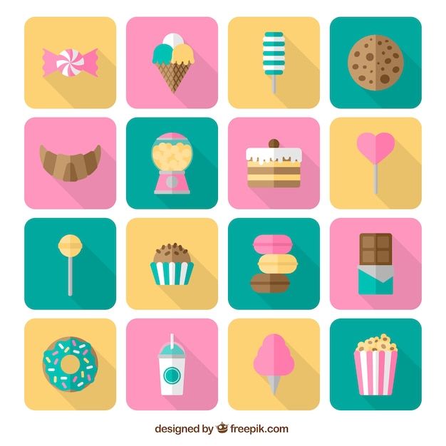 Download Free Vector | Sweet icons