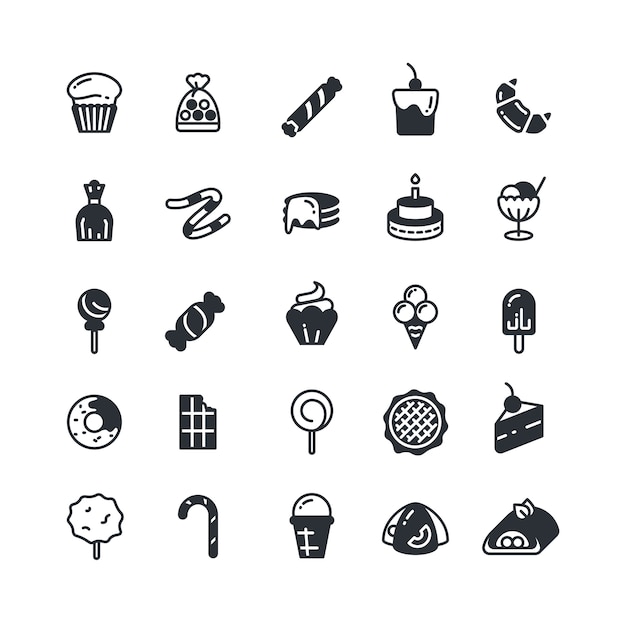 Download Sweet icons | Premium Vector