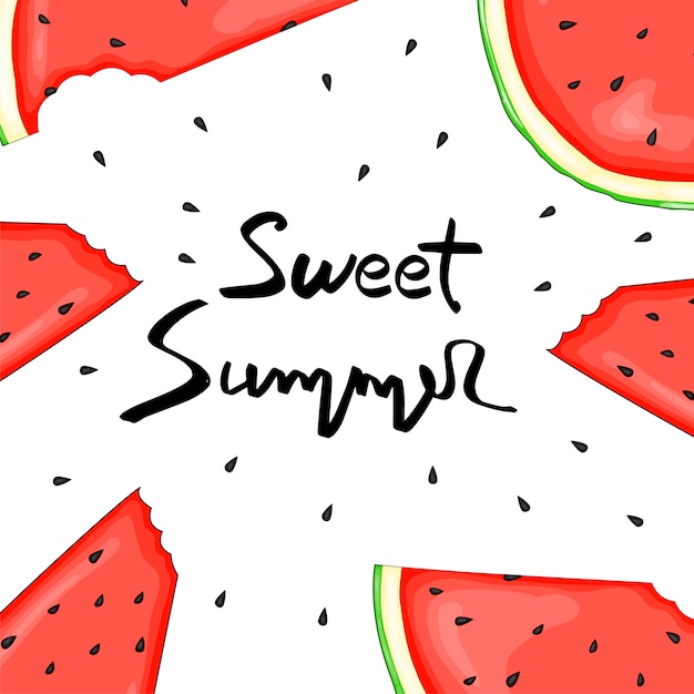 Premium Vector | Sweet summer