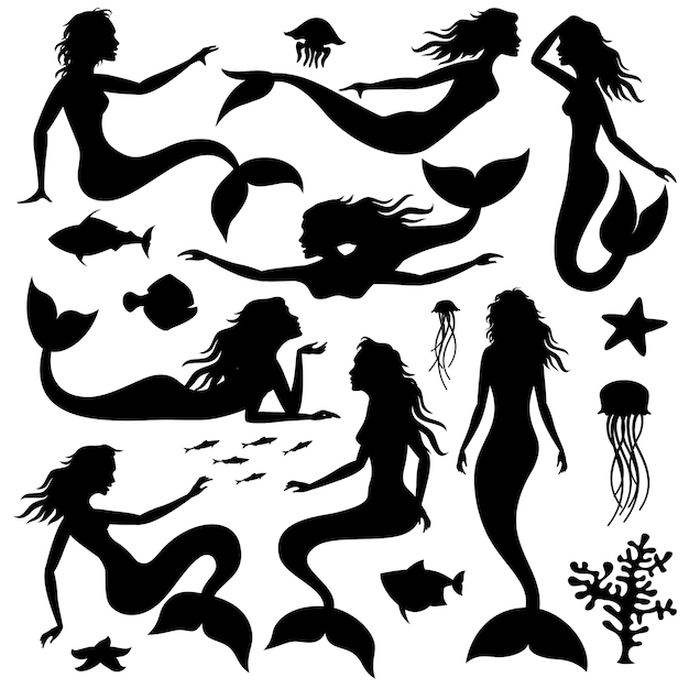 Free Free 230 Vector Mermaid Svg SVG PNG EPS DXF File