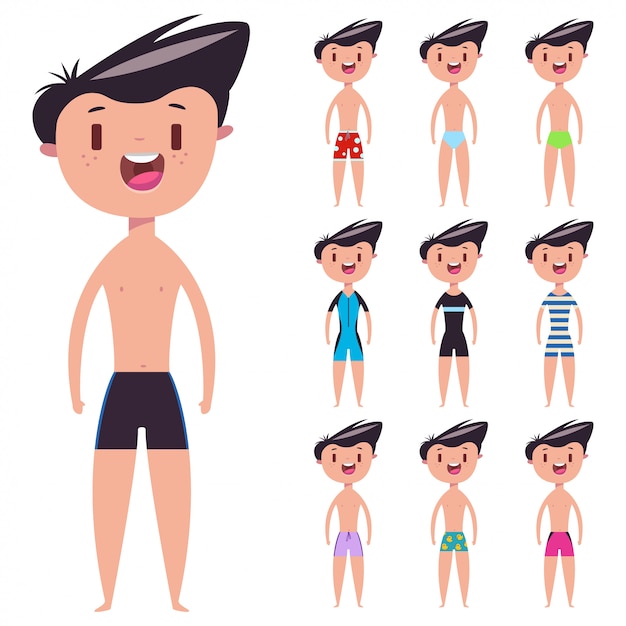 swimming shorts cartoon