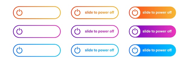 Premium Vector | Switch toggle button on off gradient . vector isolated ...