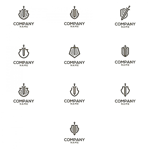 Download Free Sword And Shield Logo Pack Premium Vector Use our free logo maker to create a logo and build your brand. Put your logo on business cards, promotional products, or your website for brand visibility.