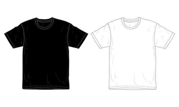 Download Premium Vector T Shirt Design Template Black And White