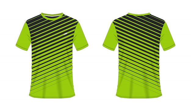 Premium Vector | T-shirt green and black soccer or football template ...