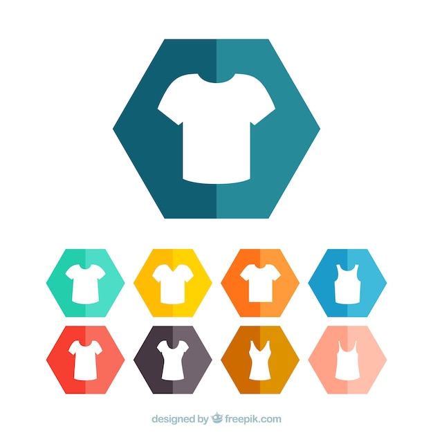 Download T shirt icons Vector | Free Download