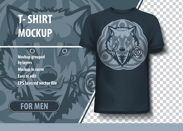 Download T-shirt mock up | Premium Vector