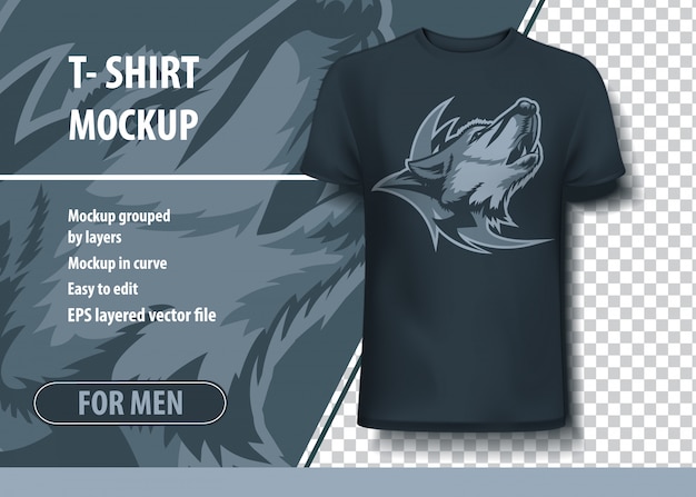 Download T-shirt mock up | Premium Vector