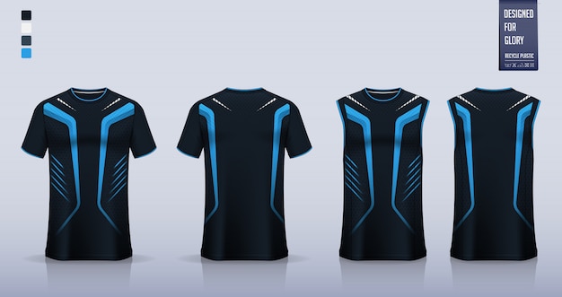 Download Premium Vector | T-shirt mockup, sport shirt template ...