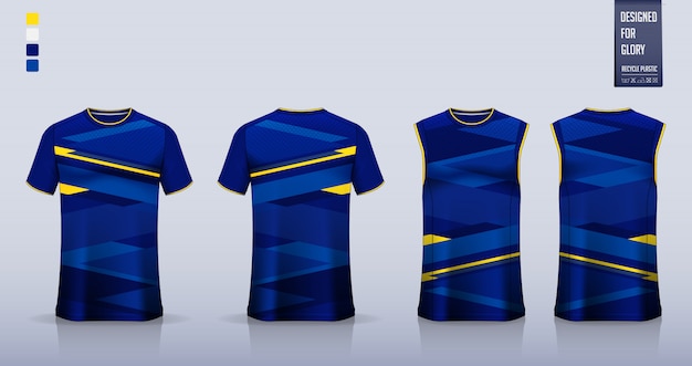 Download Premium Vector | T-shirt mockup, sport shirt template ...