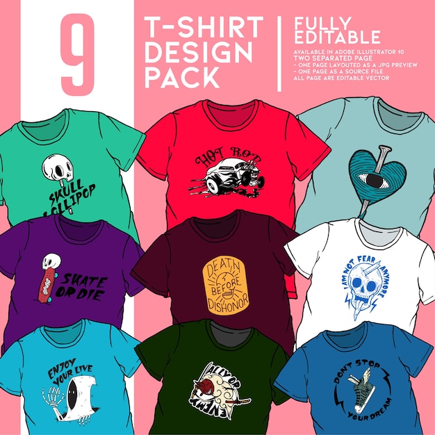 t shirt pack