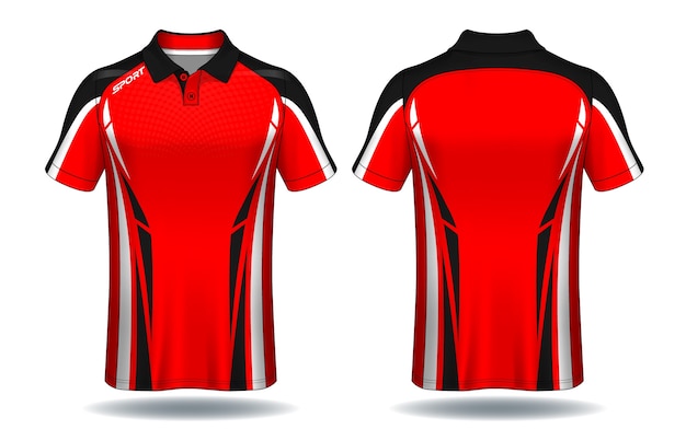 Download Premium Vector | T-shirt polo design, sport jersey template.
