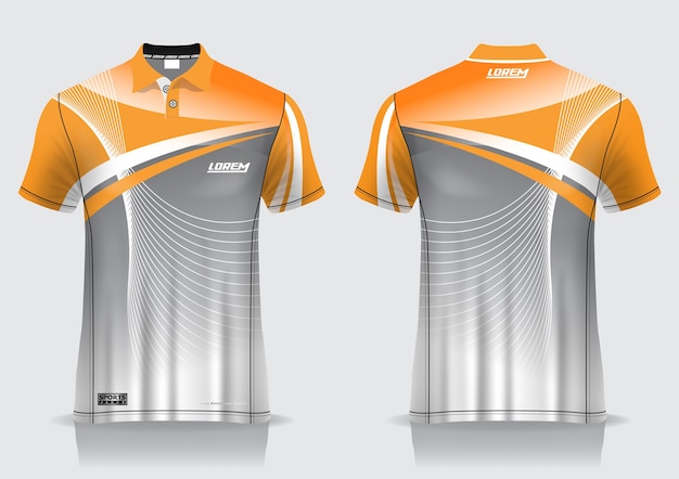 Download Premium Vector | T-shirt polo sport design, badminton ... Free Mockups