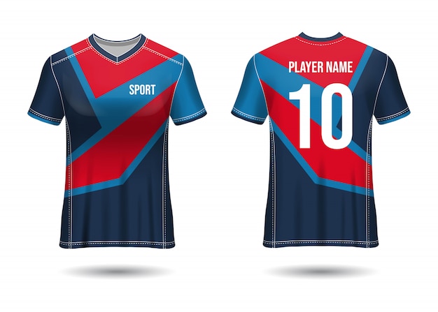 Premium Vector | T-shirt sport design. soccer jersey mockup for ...
