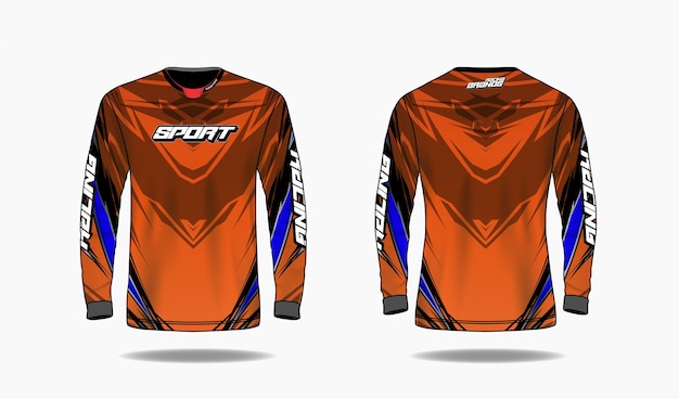 Download Premium Vector | T-shirt sport design template, long ...