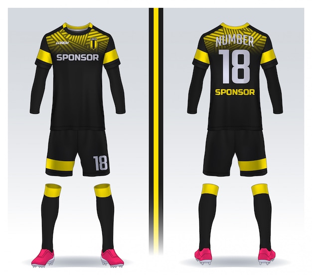 Premium Vector | T-shirt sport design template, soccer jersey for ...