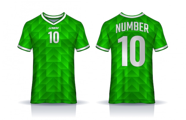 Download Premium Vector | T-shirt sport design template, soccer jersey for football club. uniform front ...