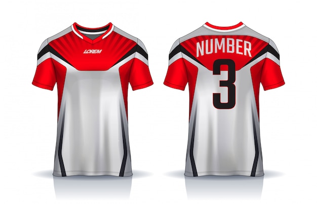 T-shirt sport design template, soccer jersey for football club. uniform ...