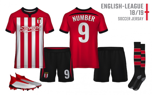 Download T-shirt sport design template, soccer jersey for football ...