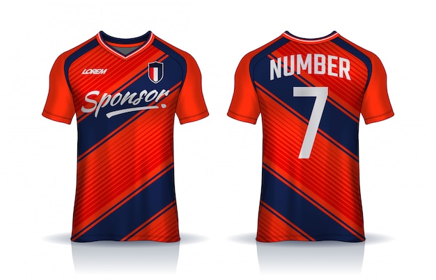 Download Premium Vector | T-shirt sport design template, soccer jersey mockup for football club. uniform ...