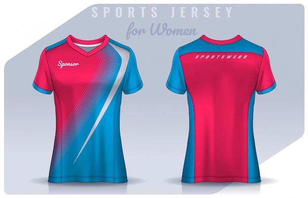 Premium Vector | T-shirt sport design for women, soccer ...