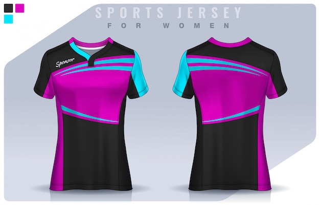 Download T-shirt sport design for women, soccer jersey mockup for ...