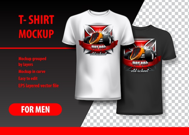 Premium Vector | T-shirt template, fully editable