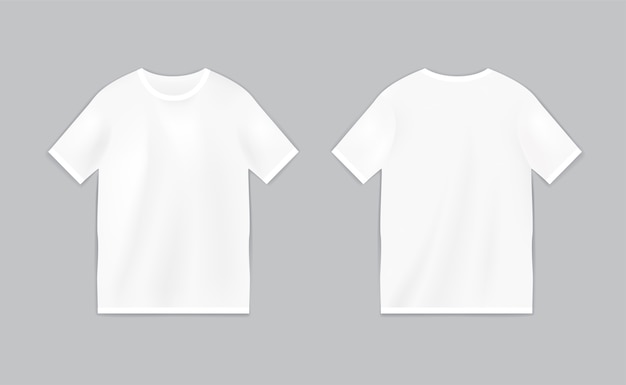 半袖tシャツテンプレート プレミアムベクター