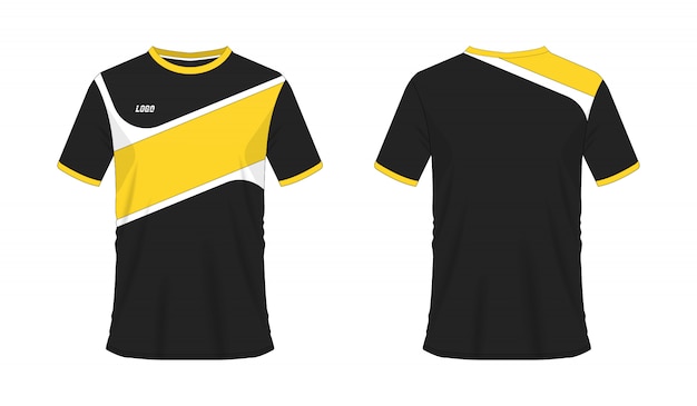 yellow and black football jersey