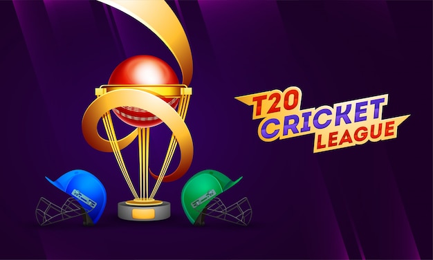 Premium Vector | T20 cricket league background