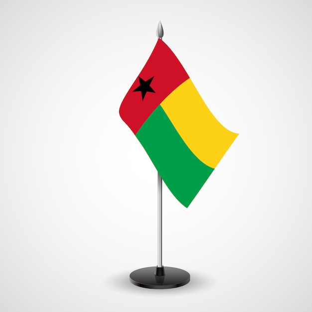 Download Table flag of guinea-bissau | Premium Vector