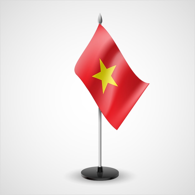 Download Table flag of vietnam | Premium Vector