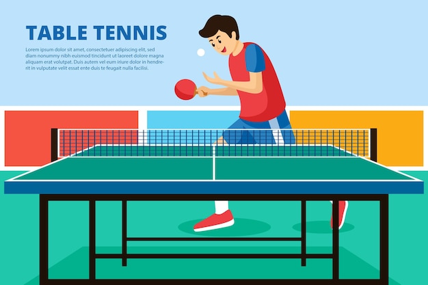 table tennis illustration free download