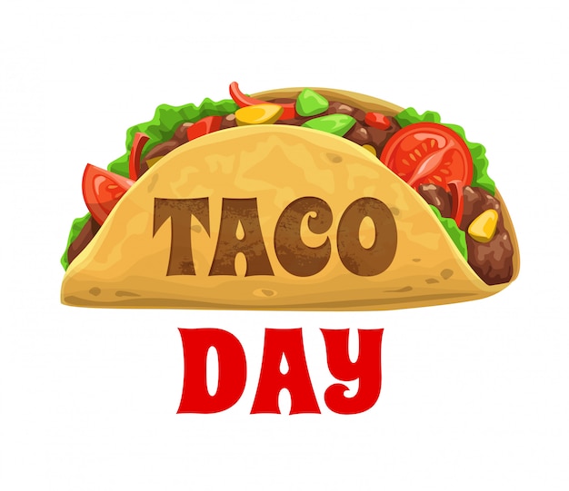Premium Vector Taco day, national mexican celebration holiday