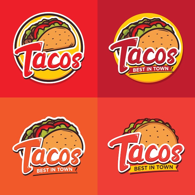 Premium Vector Tacos logo design