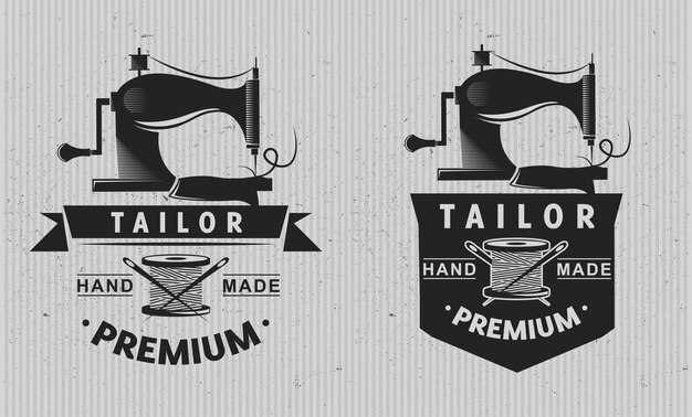 Premium Vector | Tailor logo emblem.