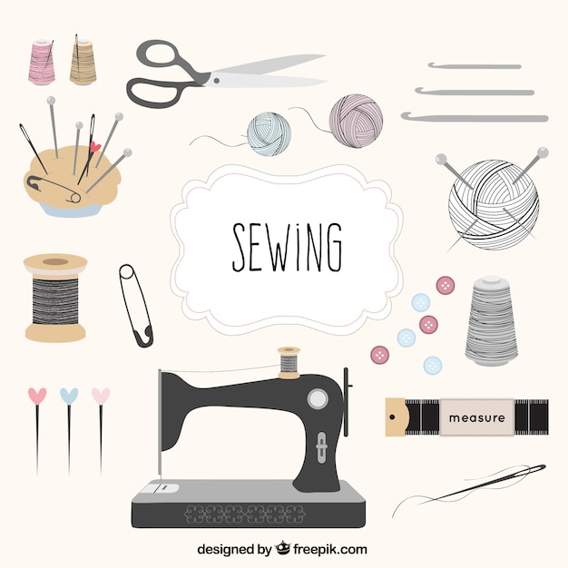 Free Vector | Tailor tool collection