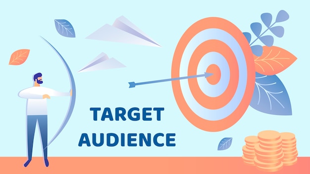 Target marketing, audience vector illustration | Premium Vector