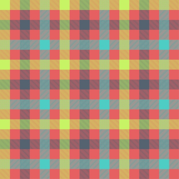 Tartan multicolor seamless vector pattern Premium Vector