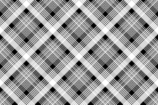 Premium Vector Tartan Plaid Black White Fabric Texture Seamless Pattern